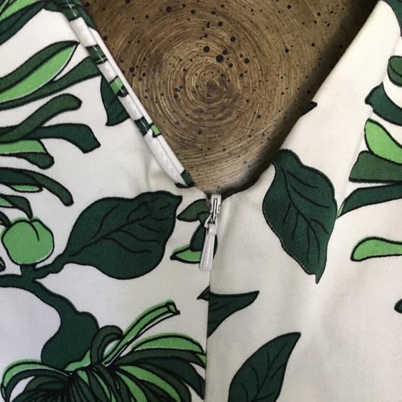 Green & white knee length dress - Picture 4 of 5